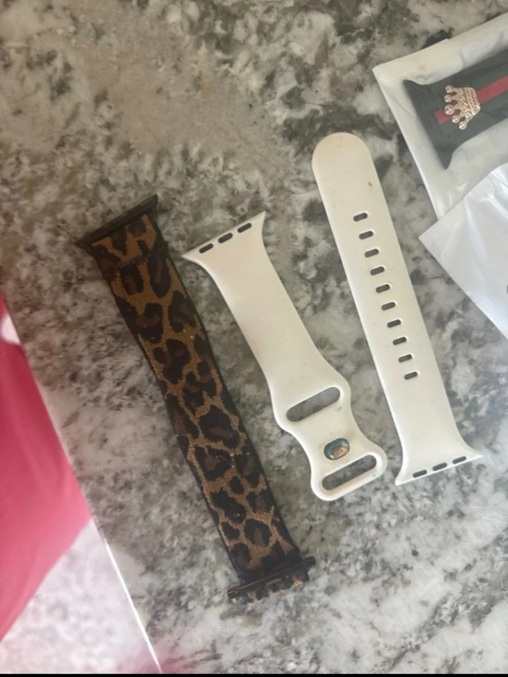Black & White Plaid and Neutral Silicone women’s Watch Band Bundle